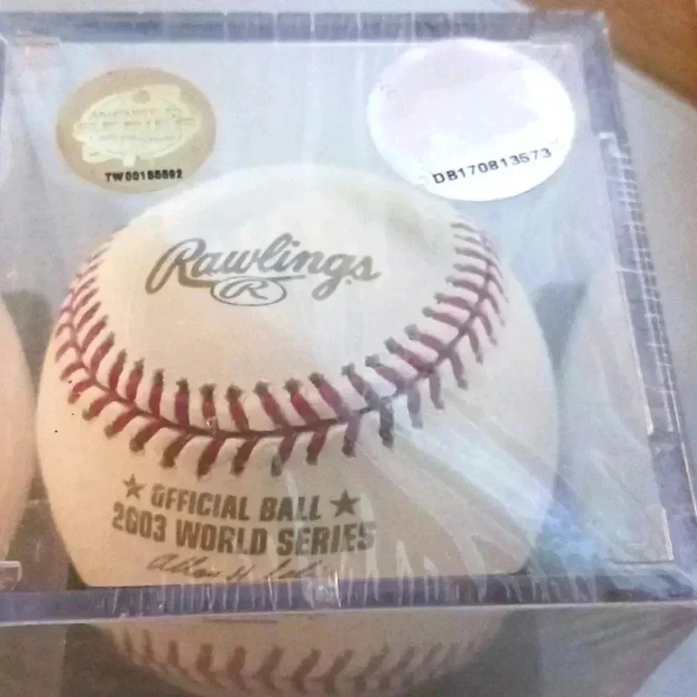 One "2003" real world series baseball in original box. NWT..collectable choice. - Picture 2 of 5